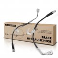 A-premium Front Brake Hydraulic Hoses Compatible With Select Hummer Models H3 2006-2010 H3t 2009-2010 Pack Of 2