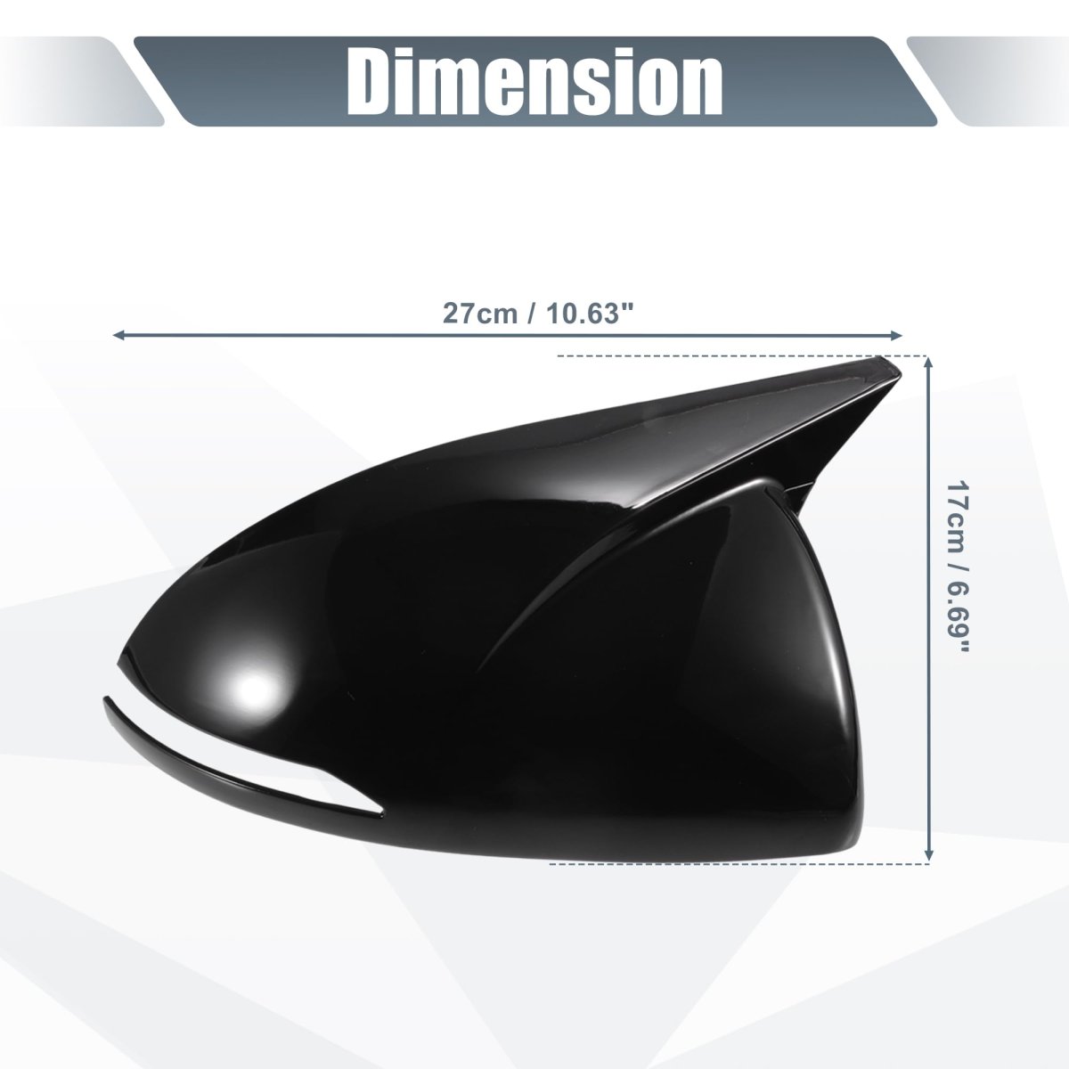 Rear View Side Mirror Cover Cap Overlay Gloss Black For Hyundai Sonata 2020 2021 2022 2023 Driver And Passenger Models With