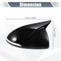 Rear View Side Mirror Cover Cap Overlay Gloss Black For Hyundai Sonata 2020 2021 2022 2023 Driver And Passenger Models With
