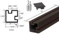 C R Laurence Crl Duranodic Bronze 12 Corner Aluminum Counter Post 