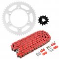 Caltric O-ring Drive Chain And Sprockets Kit Compatible With Kawasaki Kx125 1996-1997 Kx 125