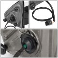 Auto Dynasty Right Passenger Side Chrome Power Heated W Puddle Light Rear View Mirror Compatible With Silverado Sierra 14-18