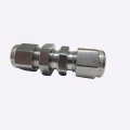 Legines 316 Stainless Steel Compression Tube Fitting Bulkhead Union 1 4 Od Pack Of 2