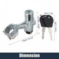 X Autohaux Ignition Switch Starter Door Lock With Keys 99810-16g03 For Nissan D21 Pick-up 1986-on Metal Silver Tone Black Gold