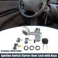 X Autohaux Ignition Switch Starter Door Lock With Keys 99810-16g03 For Nissan D21 Pick-up 1986-on Metal Silver Tone Black Gold