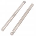 Uxcell Metal Spherical Head Diamond Mounted Points Grinding Bits 30pcs Sliver Tone