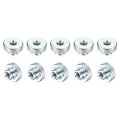 Knurled Thumb Nuts 30pcs M3 X 11 6mm Carbon Steel Nut Adjusting Round Knobs Fasteners For 3d Printer Parts Blue White 