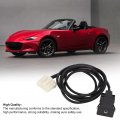 Qiilu Car Radio Aux In Cable Socket Audio Switch Stereo Wire Harness Replacement For Mazda 2 3 5 6 Mxa Rx8 Cxa 7