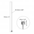 Uxcell 10pcs Straight Ejector Pins 1 5mm 0 06 Dia Skd61 Round Tip Punch 150mm 6 Long For Mechanical Maintenance