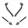 Front Inner Outer Tie Rod Kit Set Of 4 For Hyundai Sante Fe 