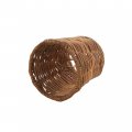 Aspen Creative 51007-6 Empire Clip-on Chandelier Lamp Shade Natural Rattan 3 Top X 4 Bottom Slant Height Set Of 6 