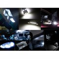 X Autohaux 21pcs Dc 12v Canbus White Car Led Light Interior Dome Map Reading Glove Box Footwell License Plate Kit For Bmw E46