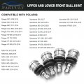 Ball Joint 4pcs For Polaris Rzr 570 800 900 Ranger Sportsman Scrambler Front Upper And Lower Replaces
