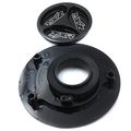 Xkh- Motorcycle Black Keyless Gas Cap Twist Off Aluminum Racing Fuel Tank For Kawasaki Zx-14r Zzr1200 Zrx1200r Z1000 Zx-10r