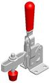 Vertical Hold Down Clamp 210-uss Stainless Steel U Bar Flange Base 600 Lbs Capacity Handle 