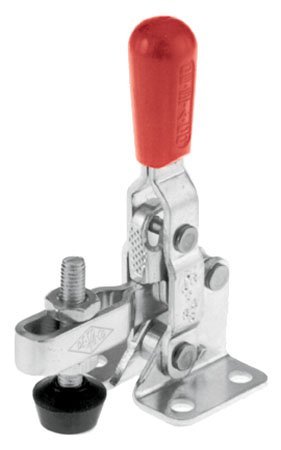 Vertical Hold Down Clamp 210-uss Stainless Steel U Bar Flange Base 600 Lbs Capacity Handle