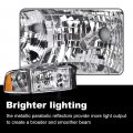 G-plus Headlights Compatible With 1994-2001 Dodge Ram 1500 1994-2002 2500 3500 Not Fit For Sport Model Van Models Driver