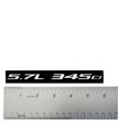 2x Pair Set 5 7l 345ci Silver On Black Highly Polished Real Aluminum Emblems Of 2