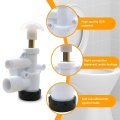 Rv Toilet Water Valve Kit Replacement 385314349 Fit For Foot-pedal Toilets 1049 1106 1147 1148 2010 2011 5006 5047