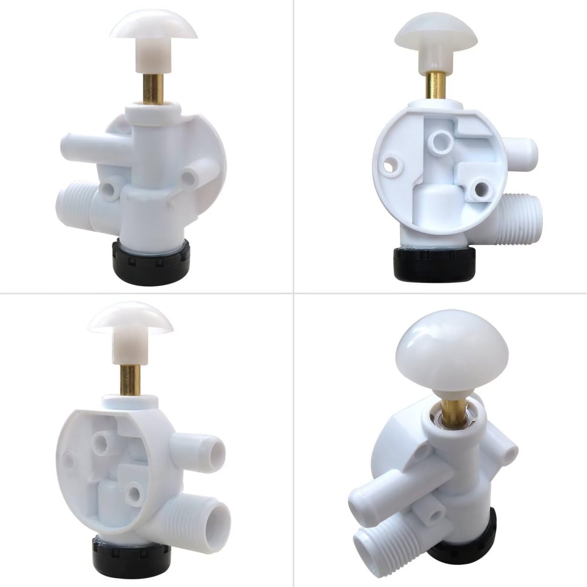 Rv Toilet Water Valve Kit Replacement 385314349 Fit For Foot-pedal Toilets 1049 1106 1147 1148 2010 2011 5006 5047