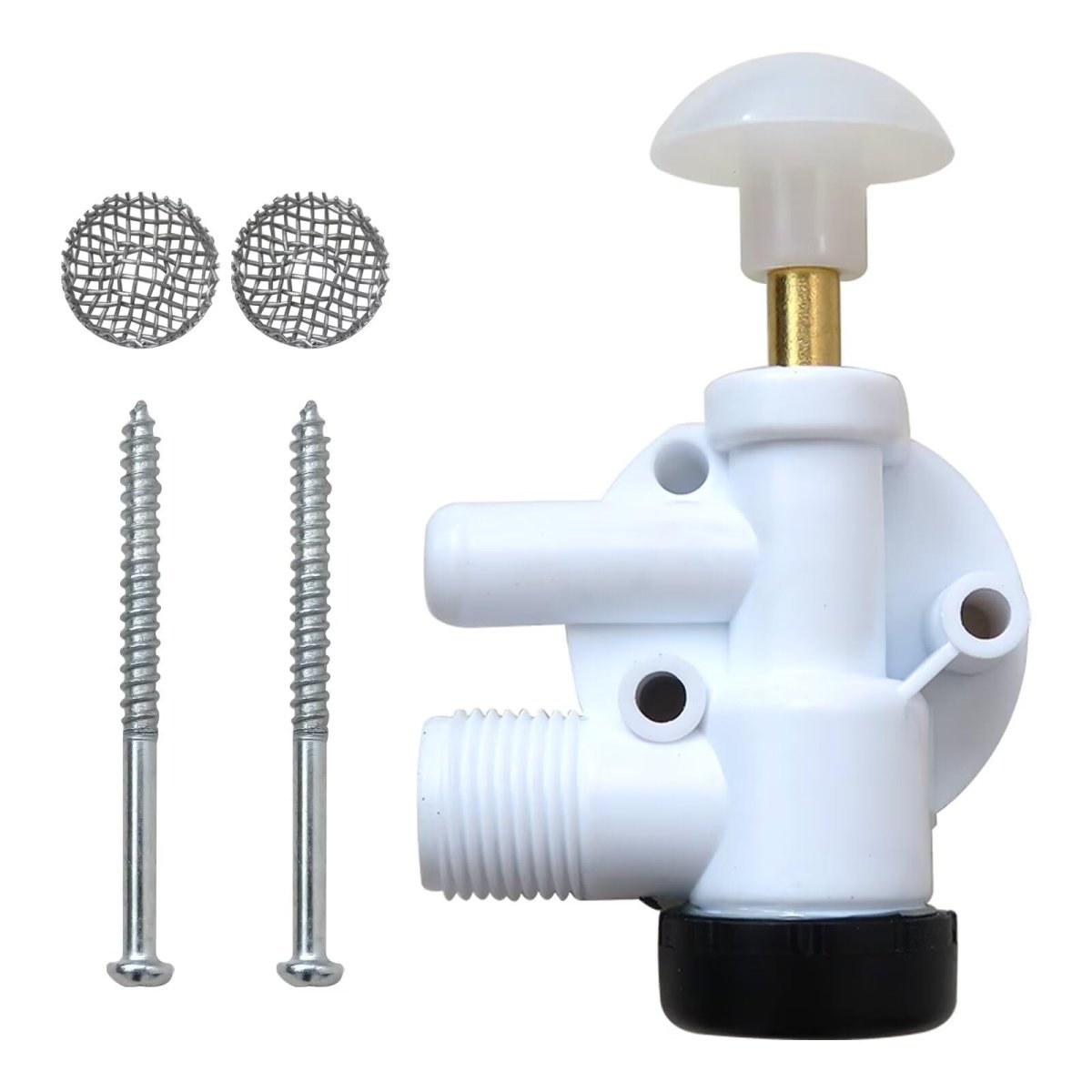 Rv Toilet Water Valve Kit Replacement 385314349 Fit For Foot-pedal Toilets 1049 1106 1147 1148 2010 2011 5006 5047