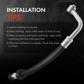 A-premium A C Discharge Line Hose Assembly Compatible With Audi A6 Quattro 2000-2004 2l S6 2002-2003 4 Compressor To Condenser