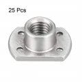 Uxcell Weld Nuts M8 Tab Base Unc Carbon Steel Machine Screw 4 Projection Silver 25pcs