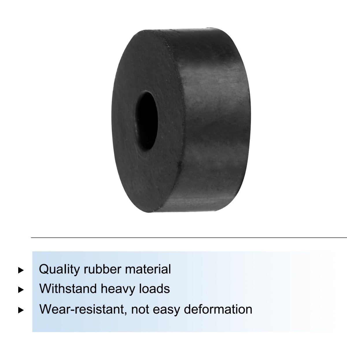 24pcs Rubber Spacers 20mm Od 6mm Id 8mm Height Round Anti Vibration Spacer Bushing Grommets Thick Washers For Home Car