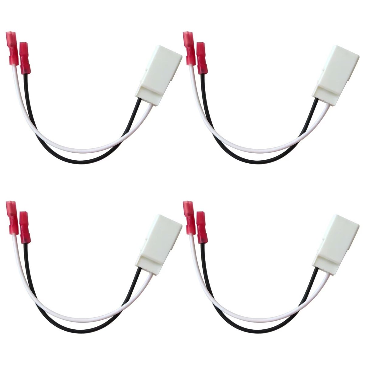 4pcs Front Rear Door Speaker Wire Harness Connector Plug Replacement For 2004-2019 Dodge Caravan