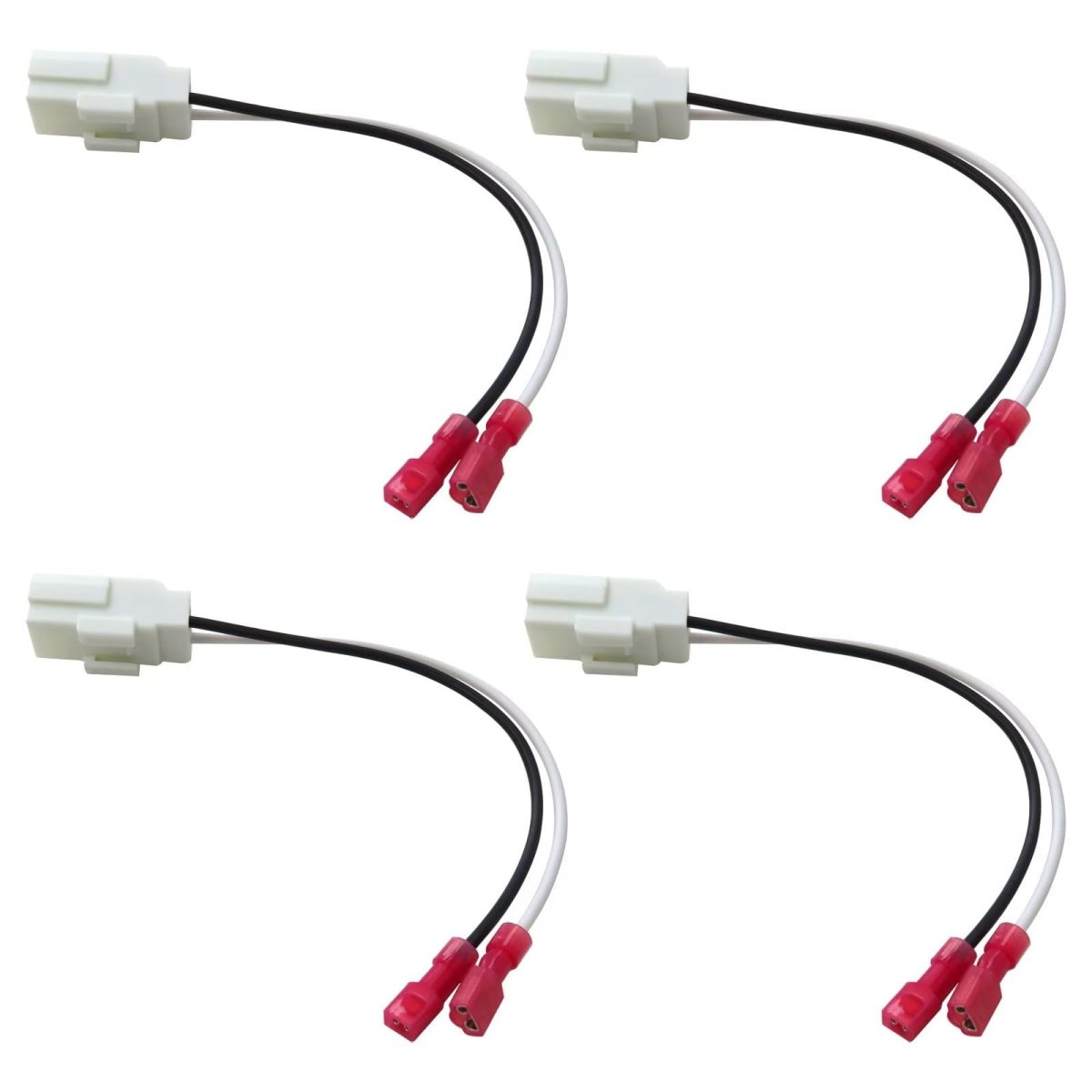 4pcs Front Rear Door Speaker Wire Harness Connector Plug Replacement For 2004-2019 Dodge Caravan