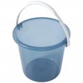 Beach Bucket Plastic With Handle Reusable Utility Round Water Ice Pail Cold Drink Juice Container For Fishing Working Gardening 