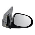 Passenger Side Door Mirror For Dodge Caliber 2007 2012 Black Plastic Housing Manual Adjustment Non Powered Rectangular Glass 