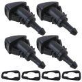 Complete 2-pack Windshield Nozzle Assembly Fits For 2005-2010 Chrysler For Dodge Sedans 2009-2024 R-am Truck Series 