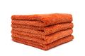 Korean Plush Edgeless Detailing Towels 16 X16 4-pack Orange 