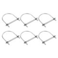M8 Round U-bolts 6 Sets 89mm 3 5 Inner Width 117mm 4 61 Length 201 Stainless Steel U-clamp Bolt With Plates Nuts For Automobile 