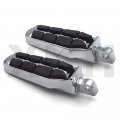 Smt-chrome Long Angled Adjustable Highway Peg Mounting Kit With Footpeg Foot Rest Compatible V-star Roadstar Suzuki Boulevard