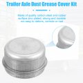 X Autohaux 4pcs 1 98 Trailer Axle Dust Cap Cup Grease Cover For Dexter Ez Lube Camper 2000 To 3500 Lb Wheel Hub Bearing