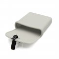 Uxcell Silicone Auto Car Air Vent Coin Holder Storage Bag Case Pocket Gray