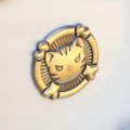 Cute Cat Kitty With A Fierce Face Classic Jolly Roger Design Metal 3d Emblem Badge Pre-adhesive For Car Motorcycle Spider Atv