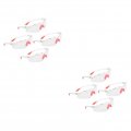 Toddmomy 8 Pcs Labor Protection Goggles Glasses Clear Mens Safety Women Work For Men Strengthen Man Anti-wind And Sand 