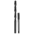 Tap And Drill Bit Set 1pcs 5 16-24 Unf Straight Flute Thread Screw 6 9mm Twist Black Oxide Hss-6542 Tapping Threading Tool Kit 