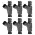 Uxcell 6pcs Flow Matched Fuel Injector Replacement 4 Holes Disc For Lincoln Ls 4door Sedan 3 0l 2000-2003