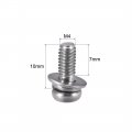 Uxcell M4 X 10mm Stainless Steel Phillips Pan Head Machine Screws Bolts Combine With Spring Washer And Plain Washers 10pcs