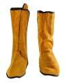 4 Pairs Fireproof Shoe Leg Cover Leather For Welding Welder Work Boot Protectors Safety Covers Guards Gaiters Men And Women 