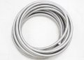 Autobahn88 Ptfe Teflon Hose With High Tensile Stainless Steel Braided Single Layer For Fluids Brake Clutch Hydraulic Silver An4