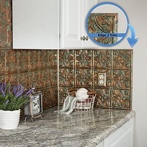 Fasa De 47 In Decorative Vinyl J Trim Copper Fantasy 5 Pack