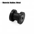 Uxcell 8mm Hole Chain Roller Pulley Slider Tensioner Wheel Guide Universal Black For Motorcycle Dirt Pit Bicycle Bike