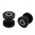 Uxcell 8mm Hole Chain Roller Pulley Slider Tensioner Wheel Guide Universal Black For Motorcycle Dirt Pit Bicycle Bike