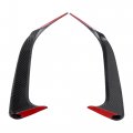 X Autohaux 1 Pair Car Rear Bumper Spoiler Air Vent Outlet Cover Trim Carbon Fiber Pattern For Mercedes-benz Cla250 Cla45 Cla200