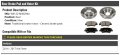 Marketplace Auto Parts Rear Ceramic Brake Pad And Rotor Kit Compatible With 2014-2017 Kia Forte